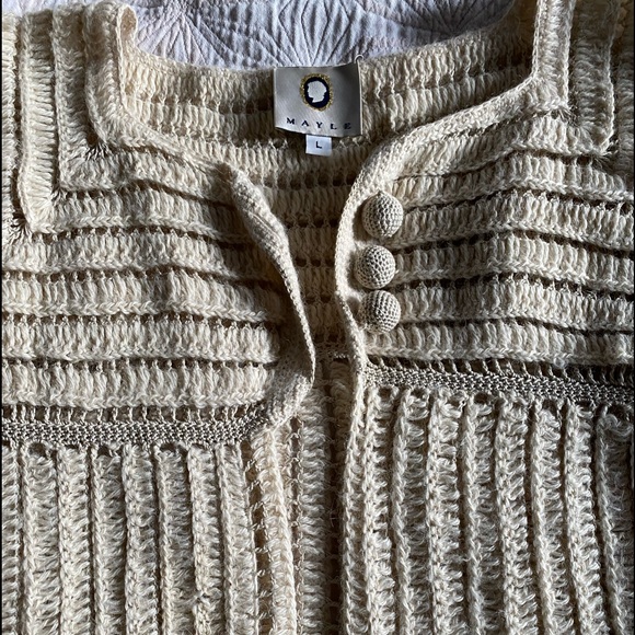 Vintage Mayle alpaca and cotton sweater
